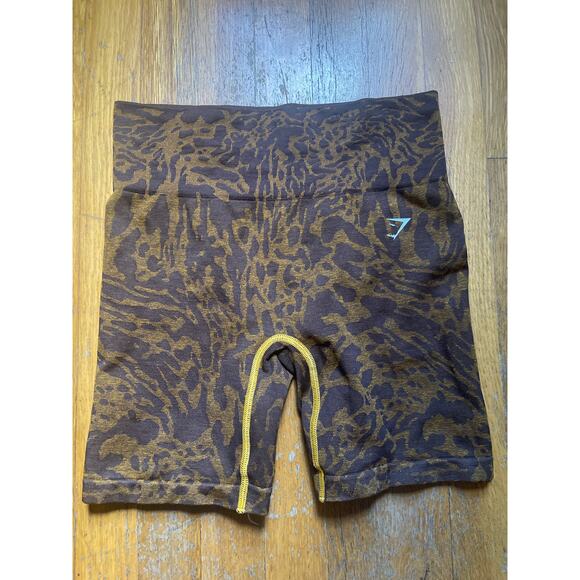 GYMSHARK "ADAPT ANIMAL" TIGHT SHORTS-USED WITH DEFECT (SIZE SMALL) - Picture 2 of 5